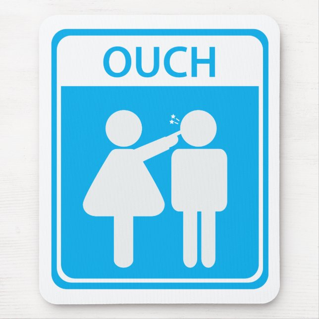 Junge Mädchen-Zeichen Mousepad (Vorne)
