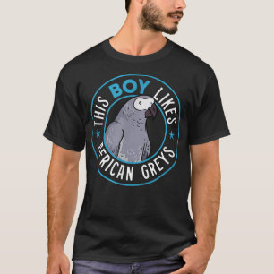 Junge mag afrikanische Grauwiesen-Natur-Eotic-Anim T-Shirt