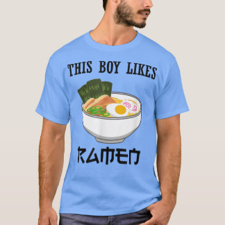 Junge mag japanisches Ramen Noodles Funny Sprichwo T-Shirt
