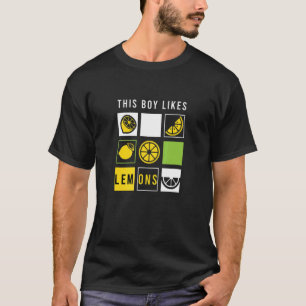 Junge mag Lemons Sommerlemonade Früchte T-Shirt