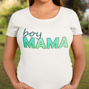 Junge Mama, die Grün-farbige Damen T-Shirt