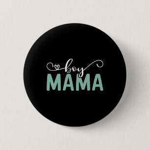 Junge Mama für Jungen Mama und Mütter Tag Weihnach Button