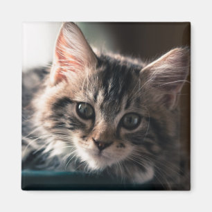 Junge männliche Tabby-Katze 2 Magnet