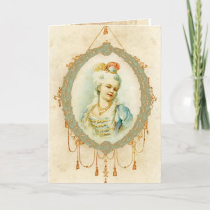 Junge Marie Antoinette Porträt Karte