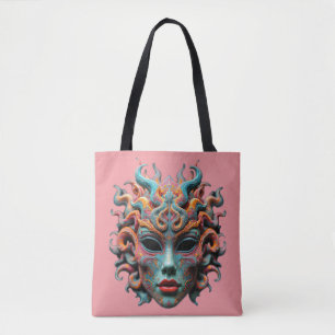 Junge Medusa - Psychedelische Mythologie Art T-Shi Tasche