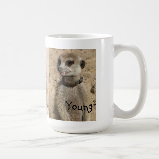 Junge Meerkat Tasse (Rechts)