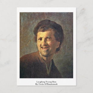 Junge Menschen nach dem Kreis Rembrandt lachen Postkarte