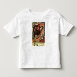 Junge mit Arm um die Türkei Kleinkind T-shirt