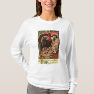 Junge mit dem Arm um die Türkei T-Shirt