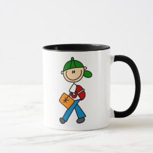 Junge mit der Rucksack-Tasse Tasse
