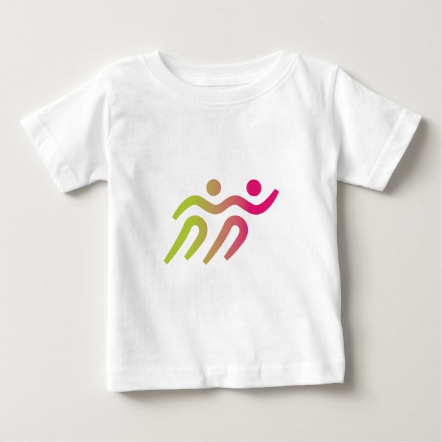 Junge mit Mädchen Baby T-shirt (Vorderseite)