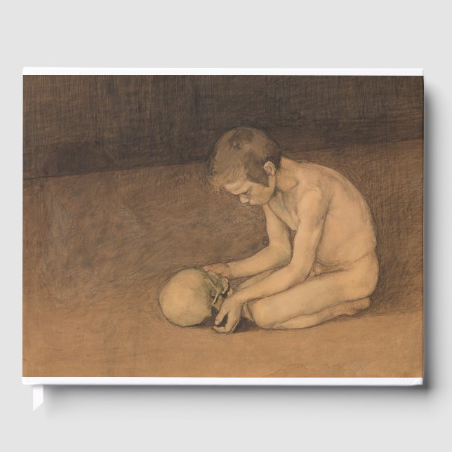 Junge mit Schädel (von Magnus Enckell) Gästebuch (Vorderseite)