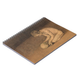 Junge mit Schädel (von Magnus Enckell) Notizblock