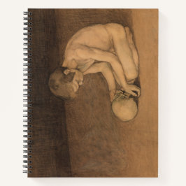 Junge mit Schädel (von Magnus Enckell) Notizbuch