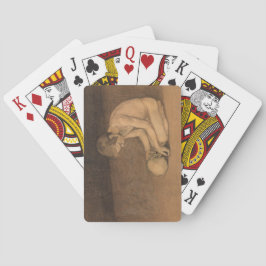 Junge mit Schädel (von Magnus Enckell) Spielkarten