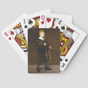Junge mit Schwert (von Edouard Manet) Spielkarten