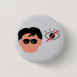Junge mit Sehbehinderung Button