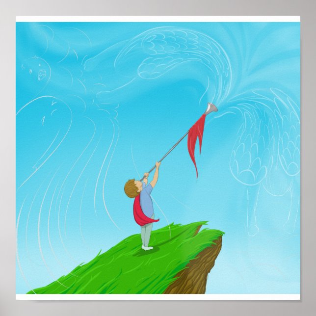 Junge mit Trumpet Poster (Vorne)