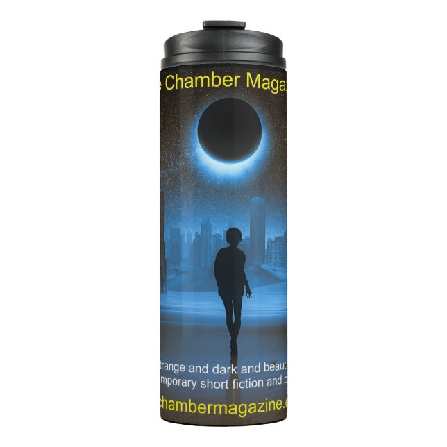 Junge, Mond, Stadtverwaltung Das Kammermagazin Thermosbecher (Vorderseite)