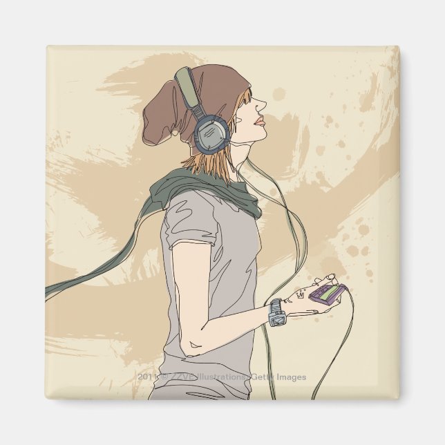 Junge Musikerin Magnet (Vorne)