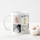 Junge Mutter 8 Foto Collage zum ersten Muttertag Kaffeetasse (Mit Donut)