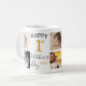 Junge Mutter 8 Foto Collage zum ersten Muttertag Kaffeetasse (Vorderseite Links)