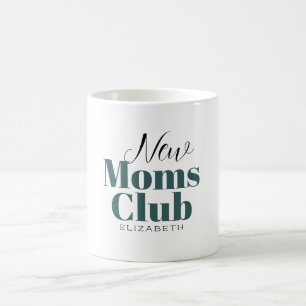 Junge Mutter Club Calligraphische Monogramm Kaffee Kaffeetasse