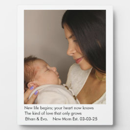 Junge Mutter| Ein Foto |Muttertagsgeschenk Fotoplatte