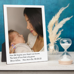 Junge Mutter Ein Foto Muttertagsgeschenk Fotoplatte