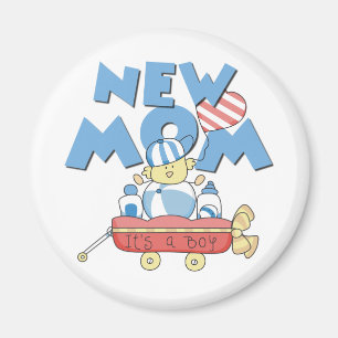 Junge Mutter Es ist ein Boy Tshirts und Geschenke Magnet
