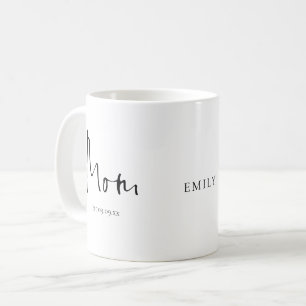 Junge Mutter Est Date Name Script Kaffeetasse