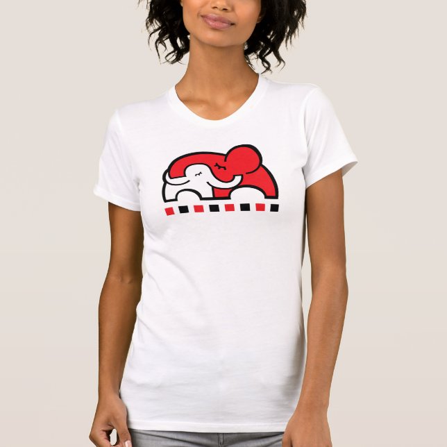 Junge Mutter / Mutter, die Elefantenhugo T - Shirt (Vorderseite)