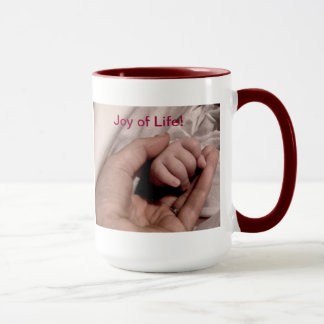 Junge Mutter und Baby - Lebensfreude Tasse