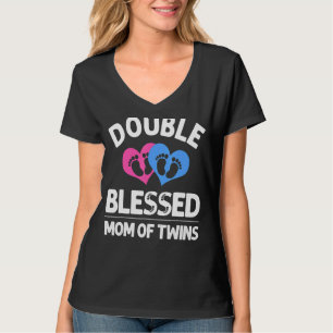 Junge Mutter von Twins für Frauen - Ankündigung T-Shirt