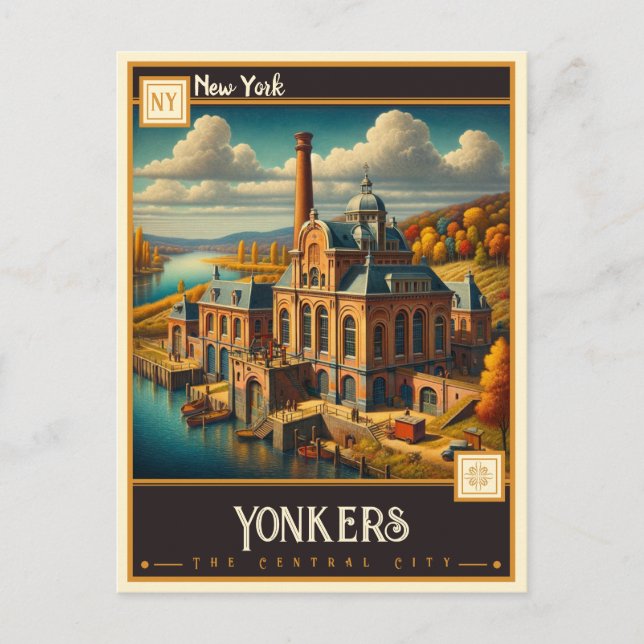 Junge, New York | VINTAG Postkarte (Vorderseite)