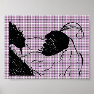 Junge oder alte Frau Illusion Poster