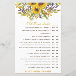 Junge oder Mädchen Alte Ehefrauen Babydusche mit A