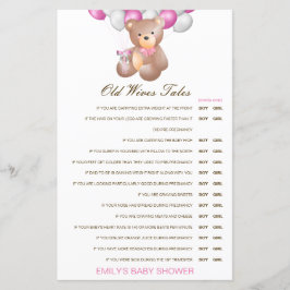 Junge oder Mädchen Alte Ehefrauen Babydusche mit A