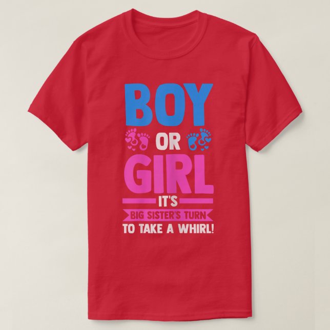 Junge oder Mädchen Es ist eine große Schwester, di T-Shirt (Design vorne)
