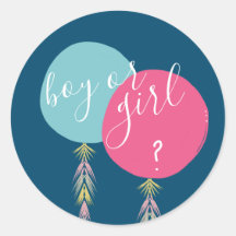 Junge oder Mädchen Gender Reveal Tassel Balloon Na