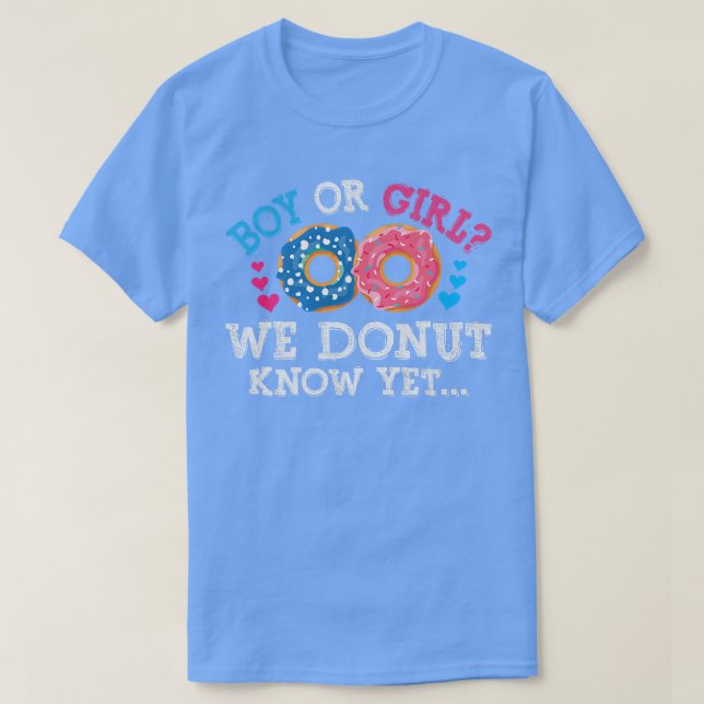 Junge oder Mädchen Wir kennen keine Gender Reveal  T-Shirt (Design vorne)