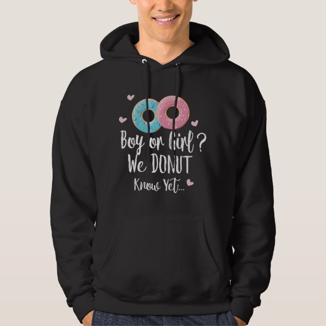 Junge oder Mädchen, wir wissen es nicht - Geschenk Hoodie (Vorderseite)