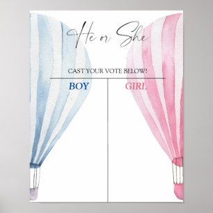 Junge oder Mädchen wir wissen, Geschlecht enthüllt Poster