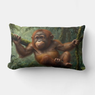 Junge Orangutan in einem Regenwald Lendenkissen