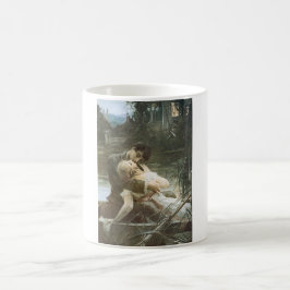 Junge Paare in der Liebe (Küssen in einem Boot) Kaffeetasse
