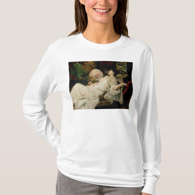 Junge rauchende Frau, 1894 T-Shirt (Vorderseite)