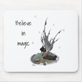 Junge Regenhaare mit Froschmäuse Pad Mousepad