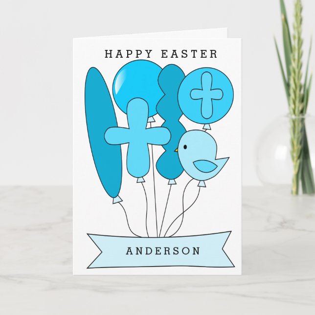 Junge religiöses Ostern Feiertagskarte (Vorderseite)