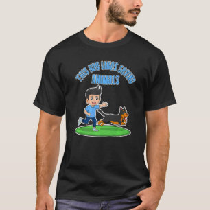 Junge Rette gerne Tiere Kostenvoranschlag für Tier T-Shirt
