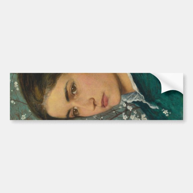 Junge Schönheit (elegante Frau) (weibliches Portra Autoaufkleber (Vorne)